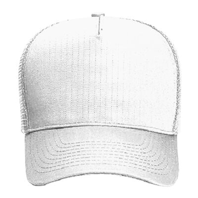 Youth 5 Panel Mid Profile Mesh Back Trucker Hat Thumbnail