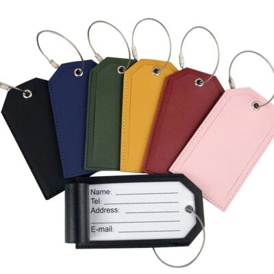 Meal Lanyard Leather Luggage Tag Thumbnail