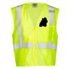 Unisex Single Pocket Zipper Mesh Vest Thumbnail