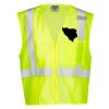 Unisex Single Pocket Zipper Mesh Vest Thumbnail