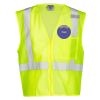 Unisex Single Pocket Zipper Mesh Vest Thumbnail