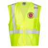 Unisex Single Pocket Zipper Mesh Vest Thumbnail
