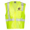 Unisex Single Pocket Zipper Mesh Vest Thumbnail